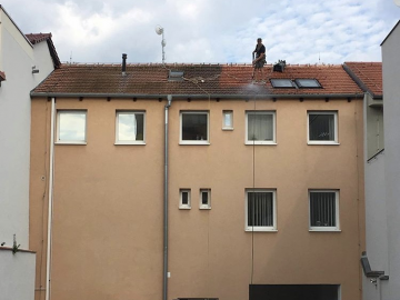 čištění střechy