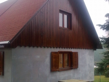 přestavba Orlík-střecha a zadní štít