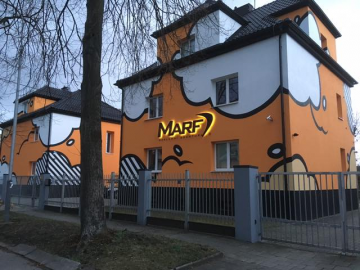 Nátěr fasády dvou domů v Ostravě pro firmu Marf