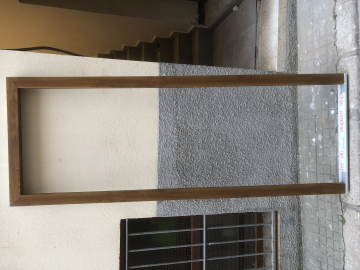 Výroba a montáž PVC vchodové dveře prosklené , zlatý dub .
