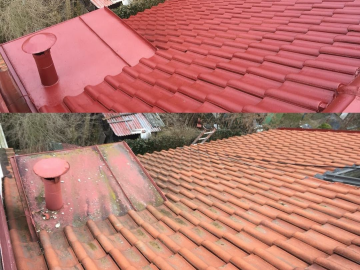 Nástřik štřešnich tášek dle výběru barev renováce staré střechy