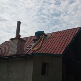 Zateplení sedlové střechy